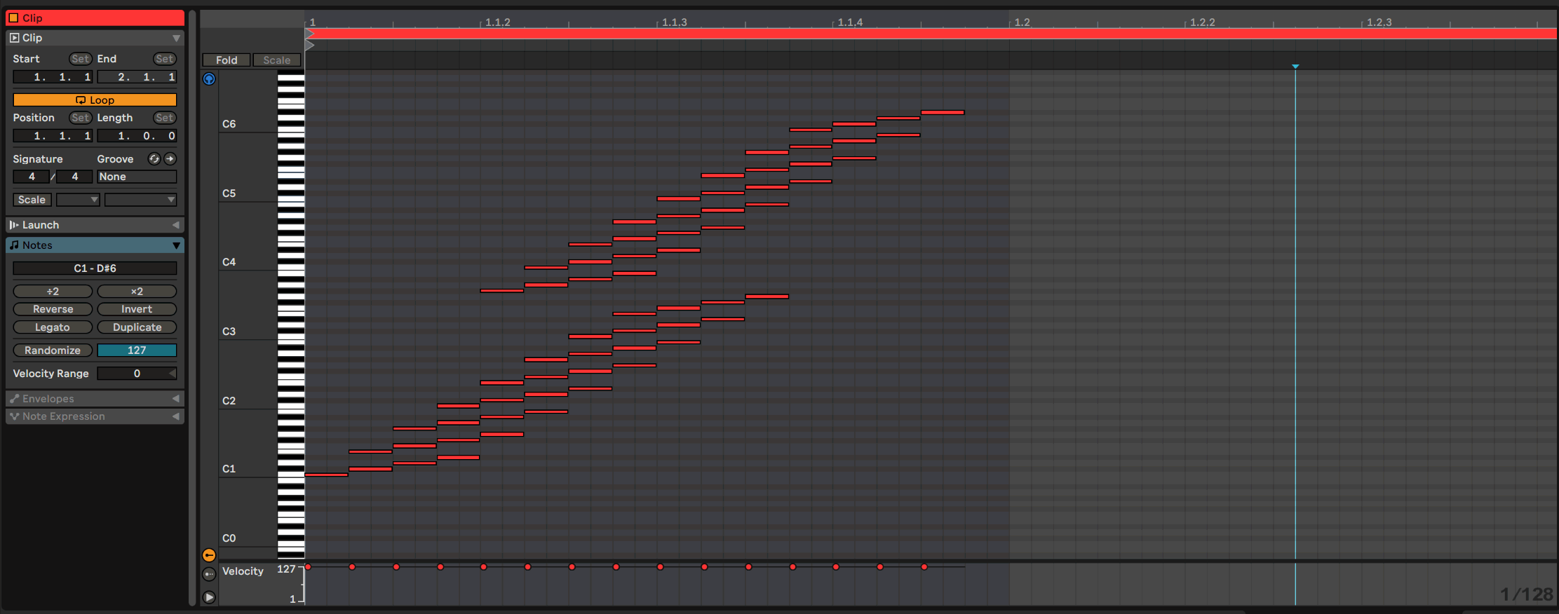 Live 11 이상 색상 변경